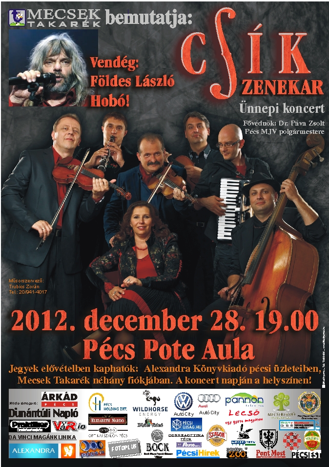 Csik Zenekar Pécs 2012 december